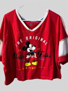 Vintage Mickey Mouse Red Graphic Tee